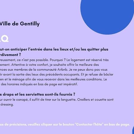 Paris Gentilly Appartement Tout Equipe - Rer B Екстериор снимка