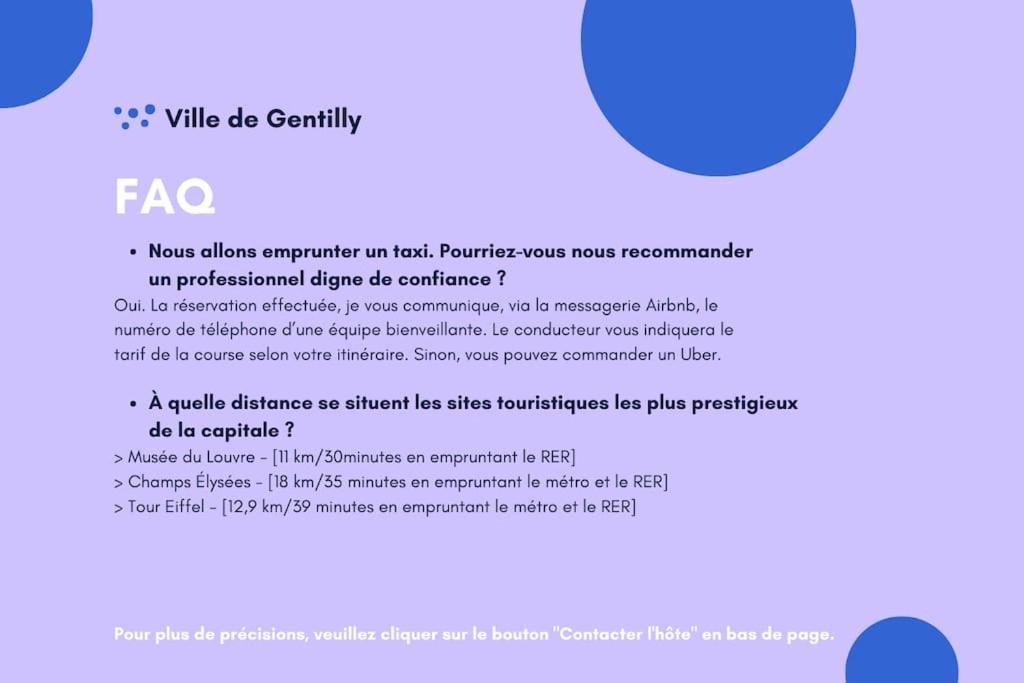 Paris Gentilly Appartement Tout Equipe - Rer B Екстериор снимка