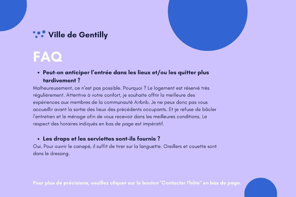 Paris Gentilly Appartement Tout Equipe - Rer B Екстериор снимка